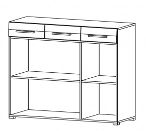 Комод НЕНСИ (Ясень Шимо светлый/Капучино глянец) в Добрянке - dobryanka.mebel24.online | фото 2