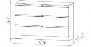 НИЦЦА-7 Комод (НЦ.07) в Добрянке - dobryanka.mebel24.online | фото 3