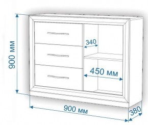 Комод Нобиле Км-120/38 ФГ в Добрянке - dobryanka.mebel24.online | фото 2