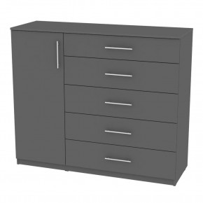 Комод "Калисто (K40)" ручка рейлинг (Графит) в Добрянке - dobryanka.mebel24.online | фото