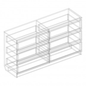 Комод с 6 ящиками 1200 "Бьянко" (Белый лофт) в Добрянке - dobryanka.mebel24.online | фото 3
