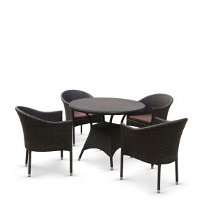 Комплект мебели из иск. ротанга T197ANS/Y350A-W53 Brown (4+1) в Добрянке - dobryanka.mebel24.online | фото