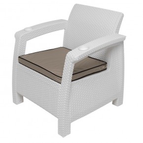 Комплект уличной мебели Yalta Premium Terrace Set (Ялта) белый (+подушки под спину) в Добрянке - dobryanka.mebel24.online | фото 7