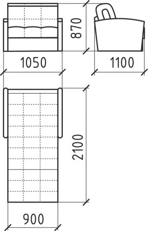 КОРАЛЛ 2 Кресло-кровать КР/КР в Добрянке - dobryanka.mebel24.online | фото 3