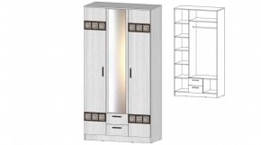 КОСТА-РИКА Шкаф 3-х створчатый (анкор светлый) в Добрянке - dobryanka.mebel24.online | фото
