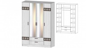 КОСТА-РИКА Шкаф 4-х створчатый (анкор светлый) в Добрянке - dobryanka.mebel24.online | фото