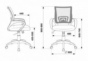 Кресло компьютерное CH-695N/BL/TW-11 в Добрянке - dobryanka.mebel24.online | фото 6