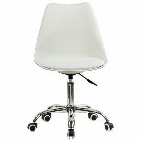 Кресло стул BRABIX "Eames MG-310 CH", хром, пластик белый, экокожа белая, 532923 в Добрянке - dobryanka.mebel24.online | фото 1