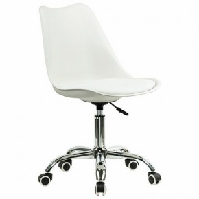 Кресло стул BRABIX "Eames MG-310 CH", хром, пластик белый, экокожа белая, 532923 в Добрянке - dobryanka.mebel24.online | фото 2