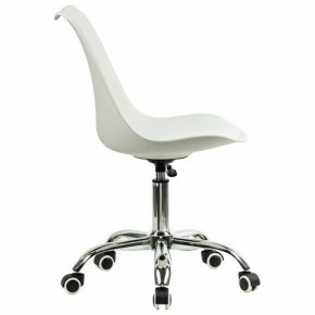 Кресло стул BRABIX "Eames MG-310 CH", хром, пластик белый, экокожа белая, 532923 в Добрянке - dobryanka.mebel24.online | фото 3