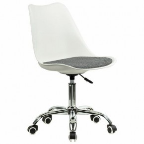 Кресло стул BRABIX "Eames MG-310 CH", хром, пластик белый, ткань серая, 532924 в Добрянке - dobryanka.mebel24.online | фото 2