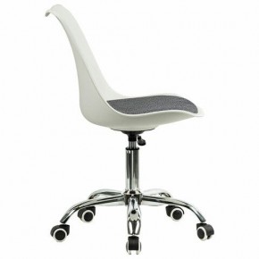 Кресло стул BRABIX "Eames MG-310 CH", хром, пластик белый, ткань серая, 532924 в Добрянке - dobryanka.mebel24.online | фото 3