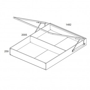 Кровать 140 с подъемником, TIFFANY, цвет вудлайн кремовый в Добрянке - dobryanka.mebel24.online | фото 4