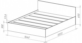 НИЦЦА-14 Кровать 1600 с настилом ЛДСП (НЦ.14) в Добрянке - dobryanka.mebel24.online | фото 3