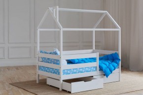 Кровать-домик 80*160 Белый в Добрянке - dobryanka.mebel24.online | фото 3