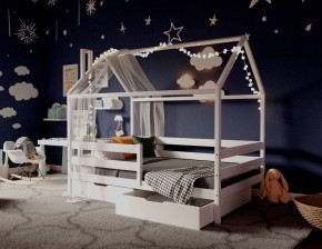 Кровать-домик 80*190 Белый в Добрянке - dobryanka.mebel24.online | фото