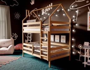 Кровать-домик двухъярусная 80*160 без покраски в Добрянке - dobryanka.mebel24.online | фото 3