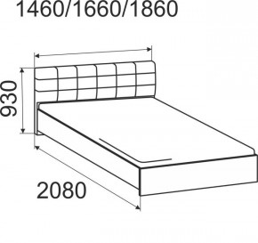 Кровать Лита с подъемным механизмом 1400*2000 в Добрянке - dobryanka.mebel24.online | фото 4