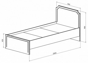 Кровать односпальная ДримСтар ДС-50 в Добрянке - dobryanka.mebel24.online | фото 3