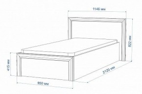 Кровать односпальная Нобиле Кр-90 в Добрянке - dobryanka.mebel24.online | фото 2