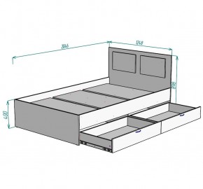 Кровать Ольга L45 (1200) 2 ящика в Добрянке - dobryanka.mebel24.online | фото 2