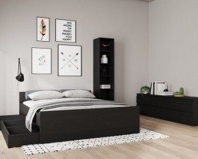 Кровать ОРИОН двухспальная с ортопедическим основанием 160х200, цвет Дуб Венге в Добрянке - dobryanka.mebel24.online | фото 3