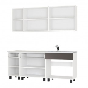 Кухня Дакота 2,0 (бетон пайн/графит) в Добрянке - dobryanka.mebel24.online | фото 2