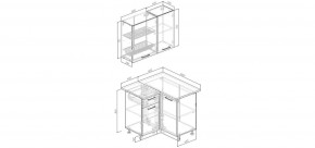 Кухонный гарнитур Белый Глянец 1000*1000 (Стол. 26мм) в Добрянке - dobryanka.mebel24.online | фото 2