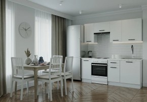 Кухонный гарнитур Белый Глянец 2000 (Стол. 26мм) в Добрянке - dobryanka.mebel24.online | фото 1