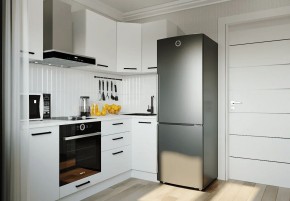 Кухонный гарнитур Белый Глянец 2200*1000 (Стол. 26мм) в Добрянке - dobryanka.mebel24.online | фото