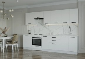 Кухонный гарнитур Белый Глянец 3000 (Стол. 26мм) в Добрянке - dobryanka.mebel24.online | фото