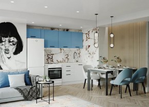 Кухонный гарнитур Капри 2550 (Стол. 38мм) в Добрянке - dobryanka.mebel24.online | фото