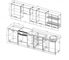 Кухонный гарнитур Капри 3000 (Стол. 38мм) в Добрянке - dobryanka.mebel24.online | фото 2