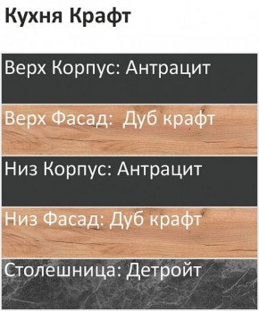 Кухонный гарнитур Крафт 2200 (Стол. 26мм) в Добрянке - dobryanka.mebel24.online | фото 3