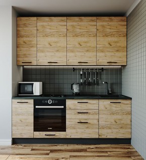 Кухонный гарнитур Крафт 2200 (Стол. 38мм) в Добрянке - dobryanka.mebel24.online | фото
