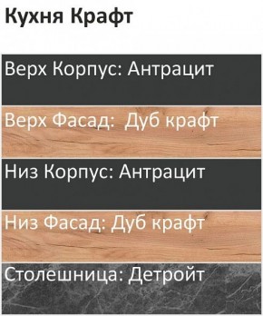 Кухонный гарнитур Крафт 2200 (Стол. 38мм) в Добрянке - dobryanka.mebel24.online | фото 3