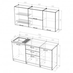 Кухонный гарнитур Лира Экстра 1700 в Добрянке - dobryanka.mebel24.online | фото 4