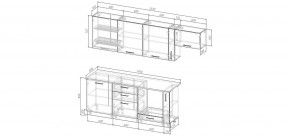 Кухонный гарнитур Меренга 2550 (Стол. 26мм) в Добрянке - dobryanka.mebel24.online | фото 2