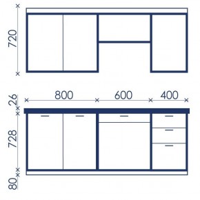 Кухонный гарнитур Ольвия-6 (1.8м) в Добрянке - dobryanka.mebel24.online | фото 4