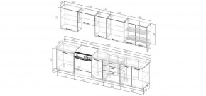 Кухонный гарнитур Смоки 3000 (Стол. 26мм) в Добрянке - dobryanka.mebel24.online | фото 2