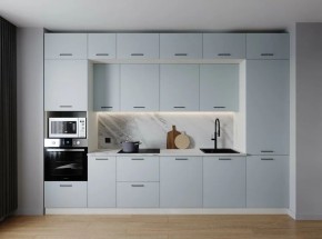 Кухонный гарнитур Смоки 3400 (Стол. 38мм) в Добрянке - dobryanka.mebel24.online | фото