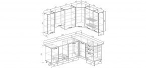 Кухонный гарнитур Старое Дерево 2200*1600 h950 (Стол. 38мм) в Добрянке - dobryanka.mebel24.online | фото 2
