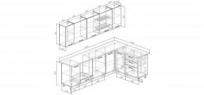 Кухонный гарнитур Старое Дерево 2600*1600 (Стол. 38мм) в Добрянке - dobryanka.mebel24.online | фото 2