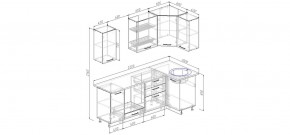 Кухонный гарнитур угловой Демо 2200х1000 (Стол. 38мм) в Добрянке - dobryanka.mebel24.online | фото 2