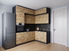 Кухонный гарнитур угловой Крафт 2200*1700 (Стол. 26мм) в Добрянке - dobryanka.mebel24.online | фото 1