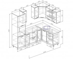 Кухонный гарнитур угловой Лофт 2400х1600 (Стол. 26мм) в Добрянке - dobryanka.mebel24.online | фото 2