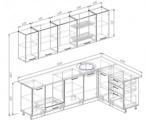 Кухонный гарнитур угловой Лофт 2600х1600 (Стол. 26мм) в Добрянке - dobryanka.mebel24.online | фото 2