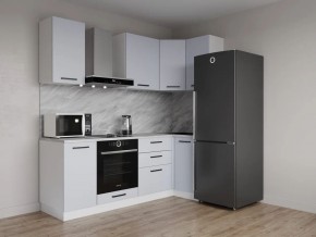 Кухонный гарнитур угловой Смоки 2200*1000 (Стол. 38 мм) в Добрянке - dobryanka.mebel24.online | фото