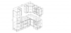 Кухонный гарнитур угловой Смоки 2400*1600 (Стол. 26мм) в Добрянке - dobryanka.mebel24.online | фото 2