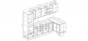 Кухонный гарнитур угловой Смоки 3200*1400 (Стол. 38мм) в Добрянке - dobryanka.mebel24.online | фото 2